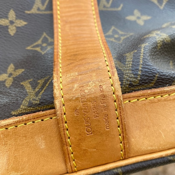 Authentic Louis Vuitton cruiser 40 large travel tote bag w/ LV vachetta tag - Picture 10 of 14